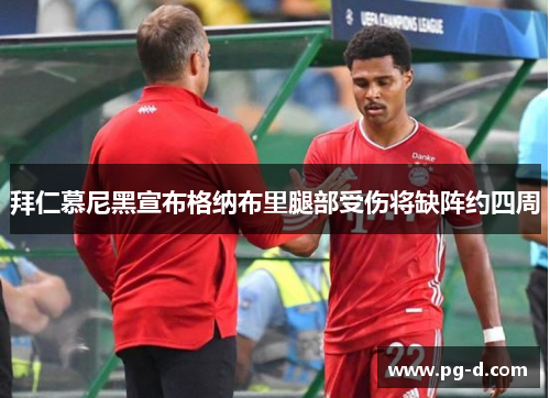 拜仁慕尼黑宣布格纳布里腿部受伤将缺阵约四周